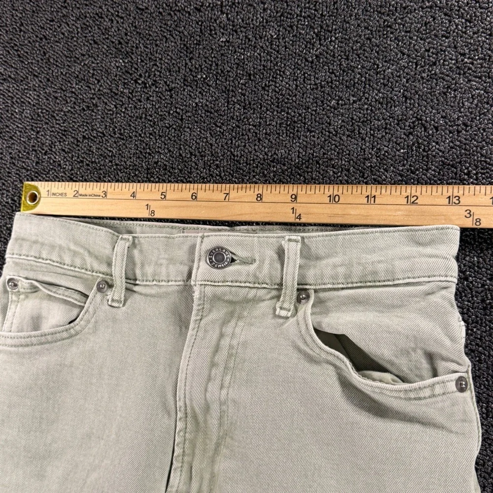 Everlane The Way High Jean Sage Green Womens 25R Organic Cotton‎ Straight Leg